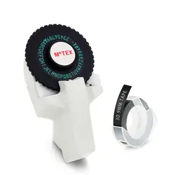 3D Embossing Label Printer with Label Tape (White Printer)