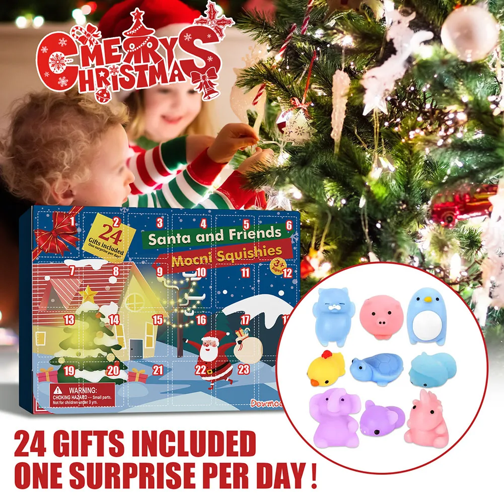 1PC Christmas Countdown Blind Box 24-Grids Child Surprise Advent Calendar Xmas Gift Packing Boxes christmas countdown calendar,christmas advent calendar