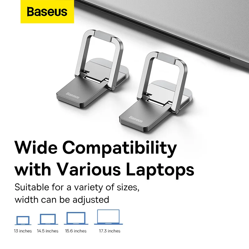 Baseus-suporte para Laptop Portátil para Macbook Pro Air Suporte Dobrável para Laptops Suporte Mini Notebook Xiaomi Lenovo - Imagem 2