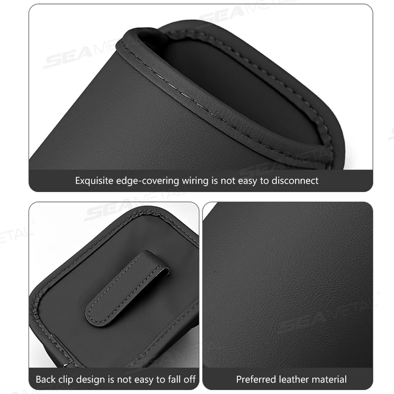Premium Leatherette Car Door Cup Holder Waterproof Wear Resistant