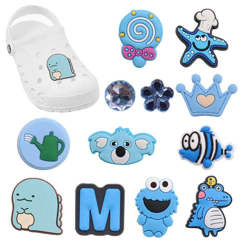 

Good Quality 1pcs PVC Shoe Charms Blue Starfish Clownfish Koala Accessories Kids Shoe Ornament Fit Croc Jibz DIY Party Gift