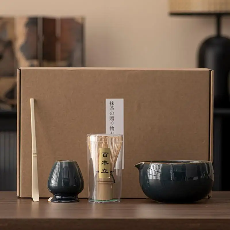 Matcha Whisk Set for Beginners with Bowl and Spoon