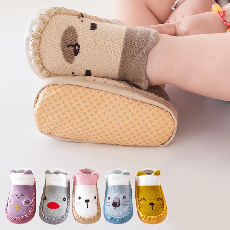 New autumn anti slip baby walking shoes foot socks