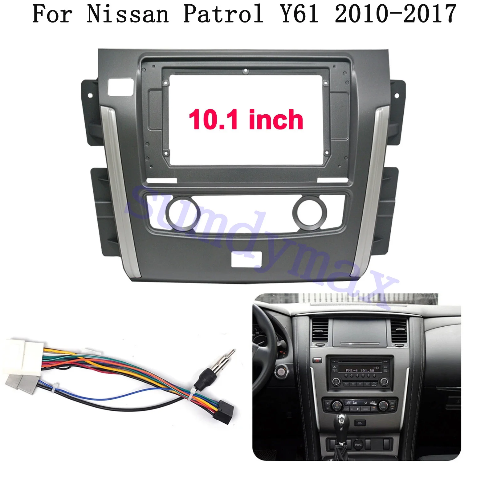 

10.1inch big screen android car Radio Dash Fitting Panel Kit For Nissan Patrol 2010-2017 2 Din Car Radio Fascia Frame