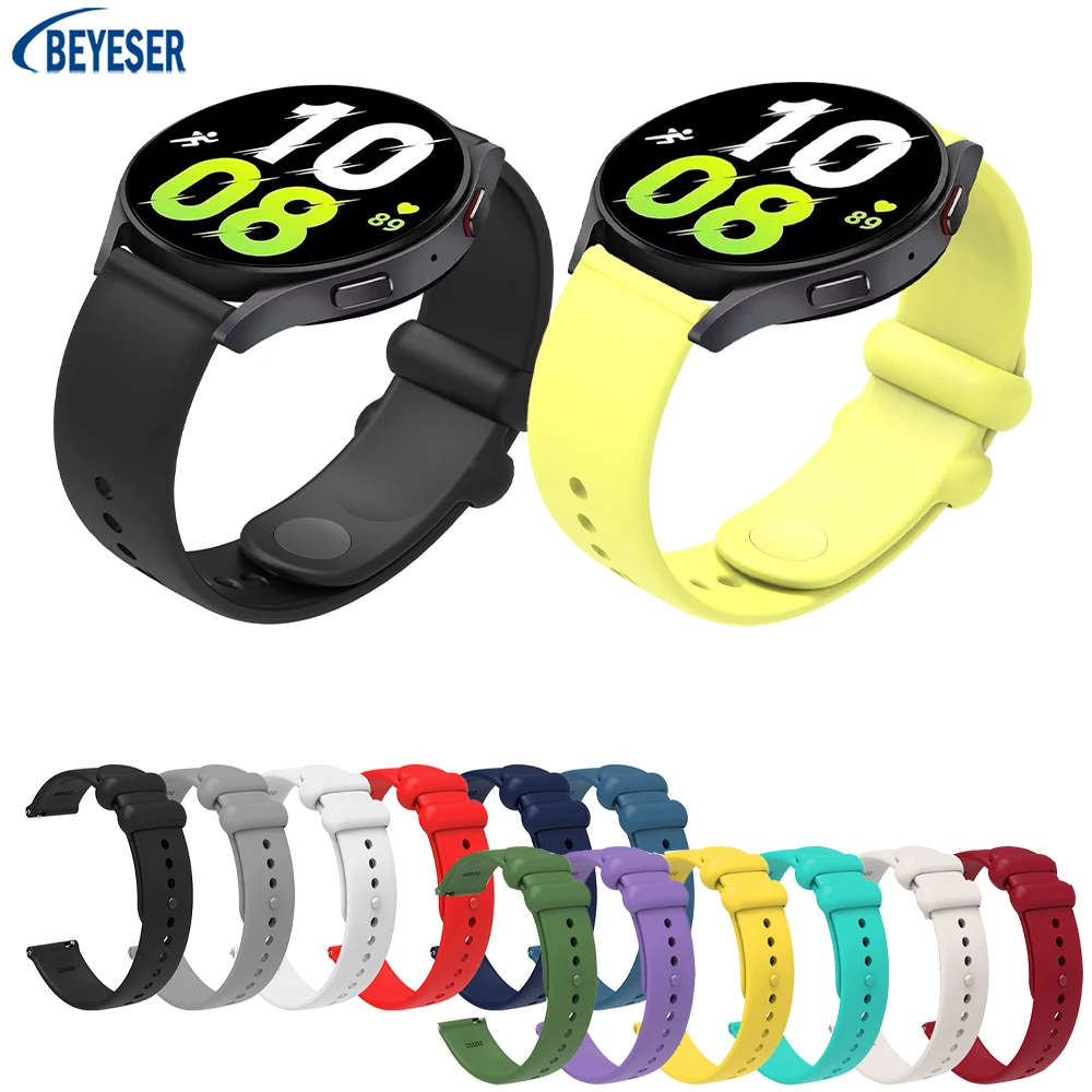 

18/20/22mm Sports Watchband For Huawei Watch GT4 46MM 41MM Silicone Replace Strap Wristband For Samsung Galaxy Watch 6/5/5Pro