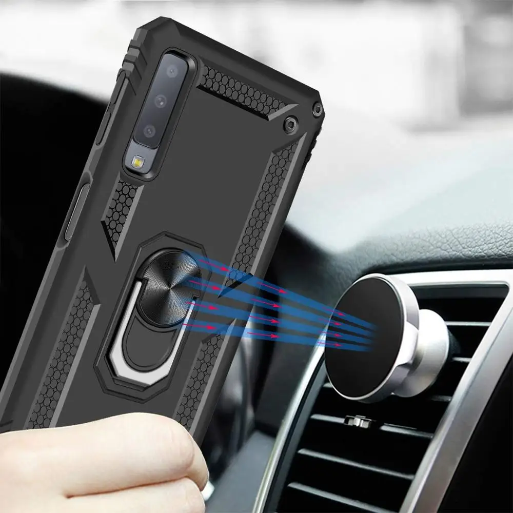 Universal Samsung Galaxy Protective Case with Ring Kickstand