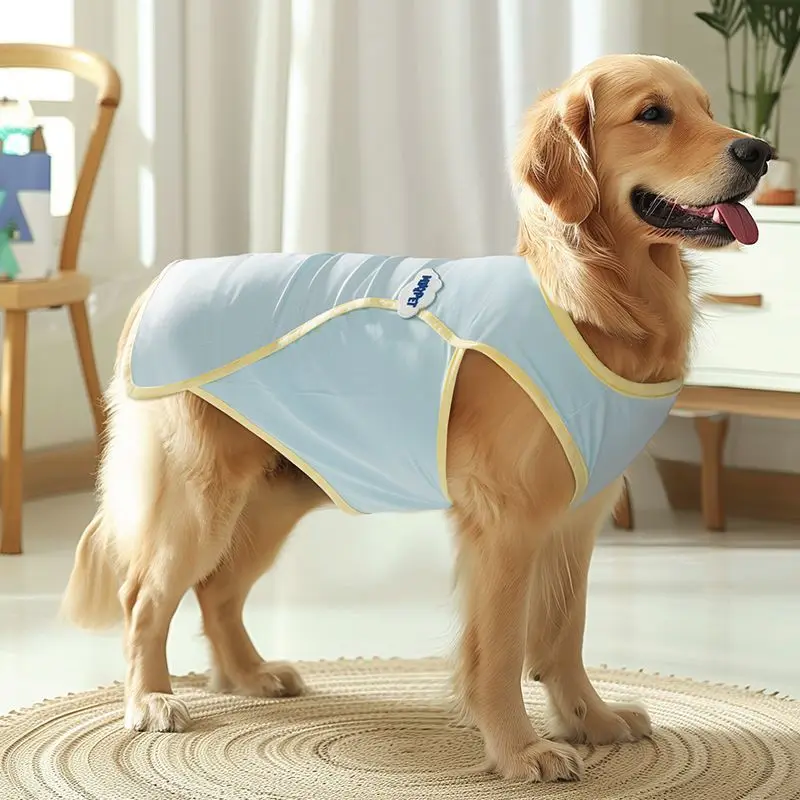 

Big Dog Summer Sunscreen 2024 New Spring/Summer Thin Tank Top Anti Hair Loss Anti Dirt Tank Top Style Sleeveless Dog Vest Summer