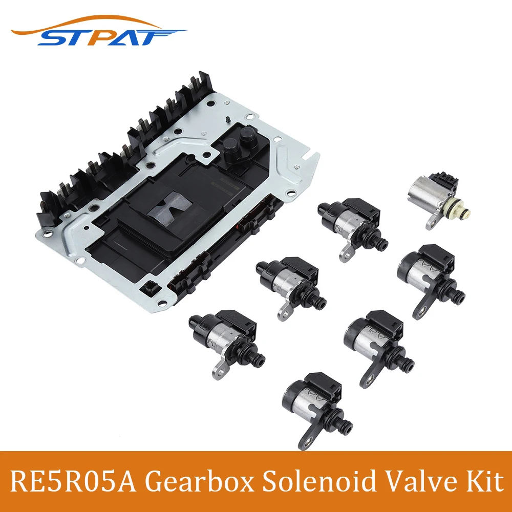 

STPAT RE5R05A RE5FO5ATransmission Control Unit Module TCM TCU with Solenoid Valve Kit for Nissan Hyundai Infiniti Kia Valve Body