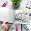 Fantastical Fungi Exploration Coloring book For Adults And Teens Featuring 20 Page For Holiday Birthday Party Kill Time Graffiti 3