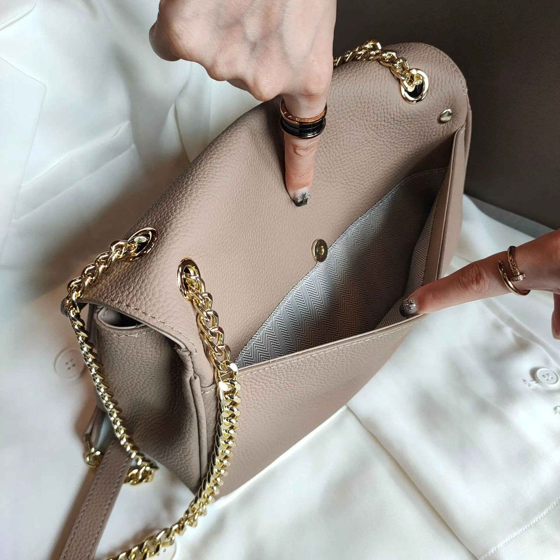 LA FESTIN Borse in pelle per donna Borsa a tracolla alla moda Borsa a tracolla regolabile Borsa estiva Borse sotto le ascelle - Salsa rossa