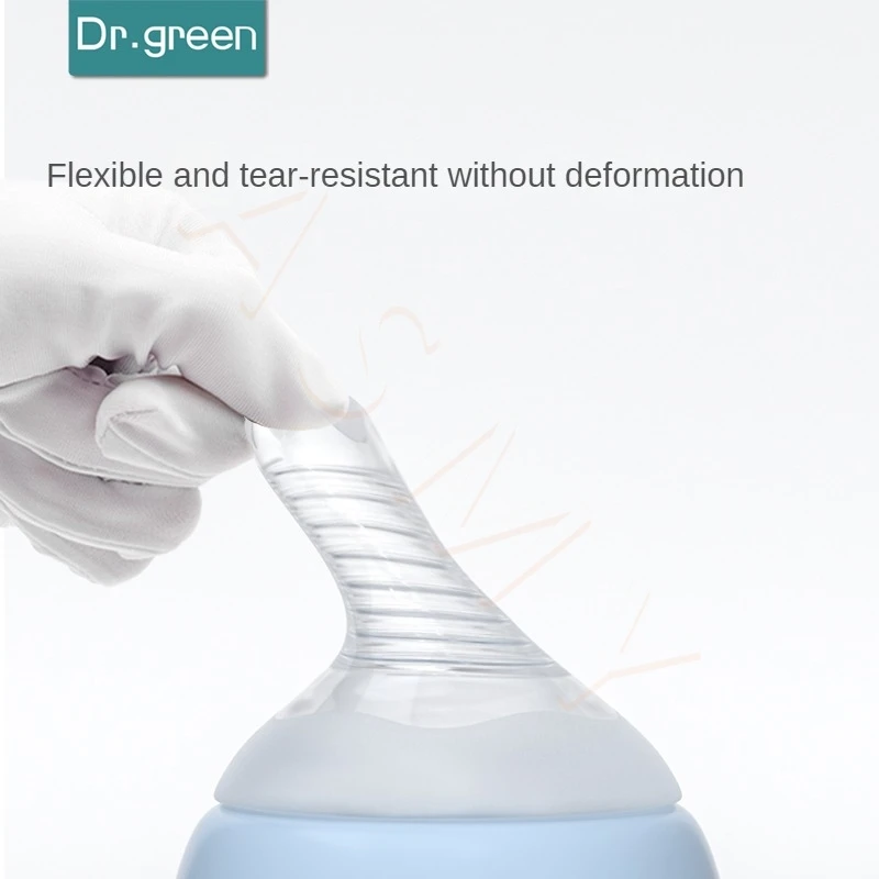 Dr.Green Wide Mouth S/M/L/Cross hole Nipple Bottle nipple safe silicone material soft texture Suitable for 0-3 years old babies 3