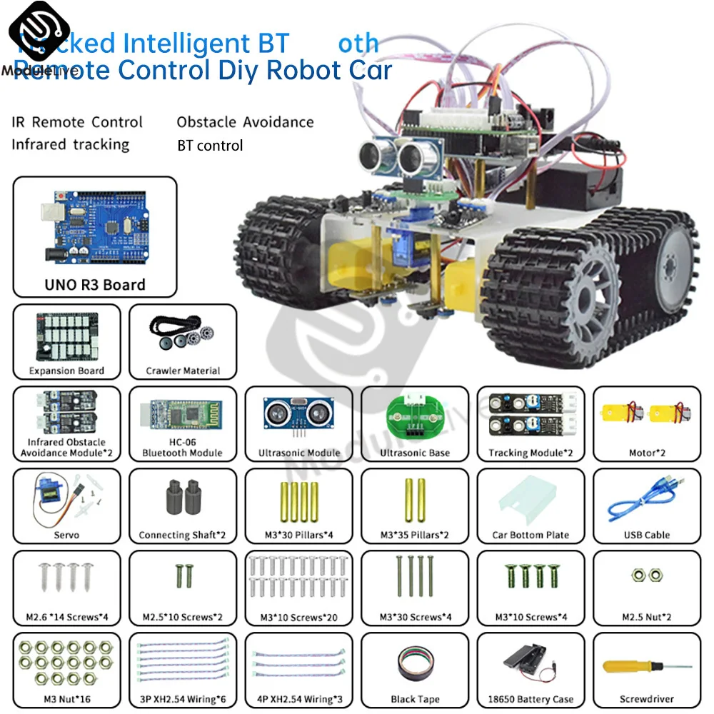 Vue de dessous du robot tank chenilles montrant les moteurs et les roues dentées entraînant les chenilles