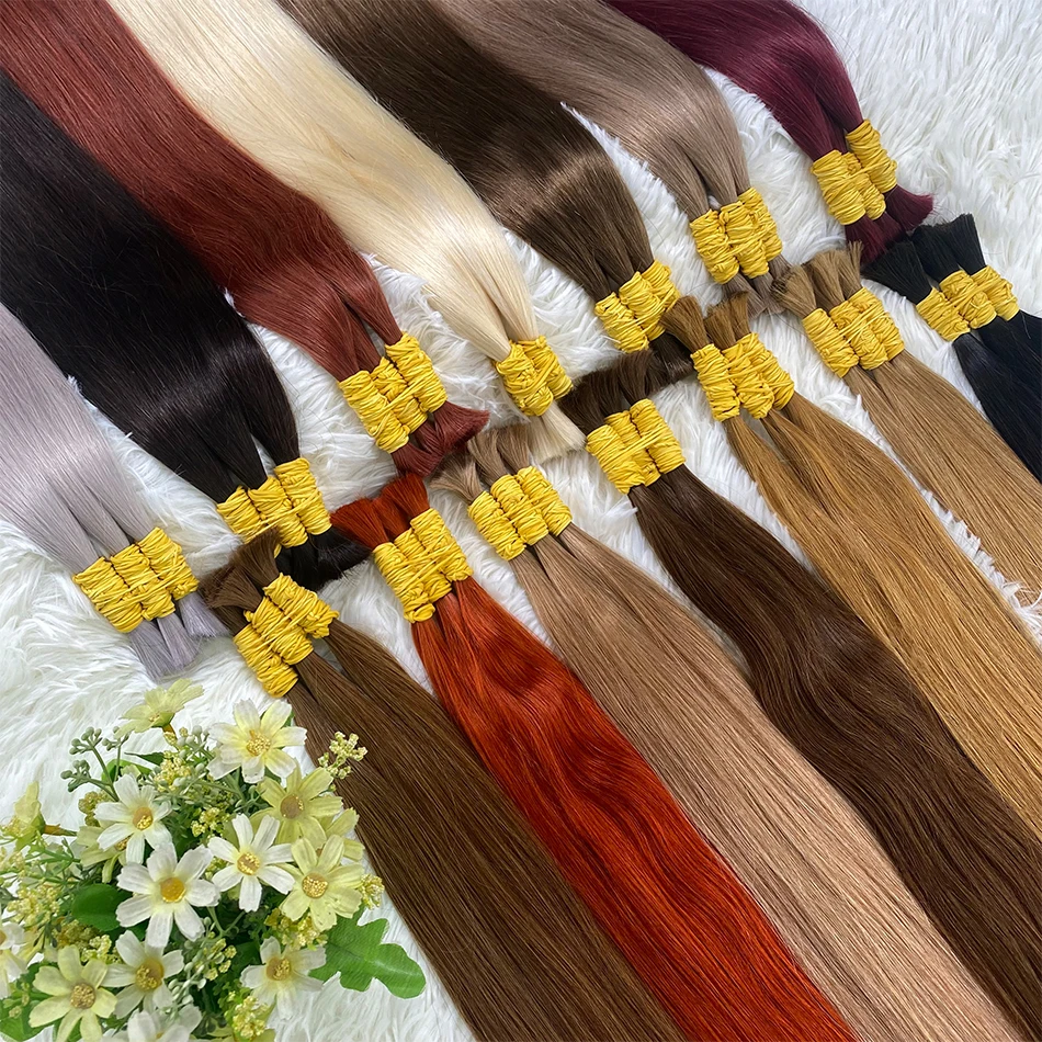 Straight Human Hair Bundels No Weft Natural Black 10A 12A Indian Hair for Women Brazilian Remy for Salon 100g