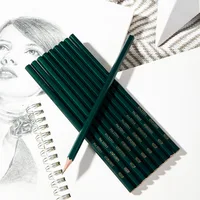 Deli 10pcs/set Wooden Pencil HB 2B 2H Children's Drawing Sketch Examination Pencil Stationery Art Supplies 5