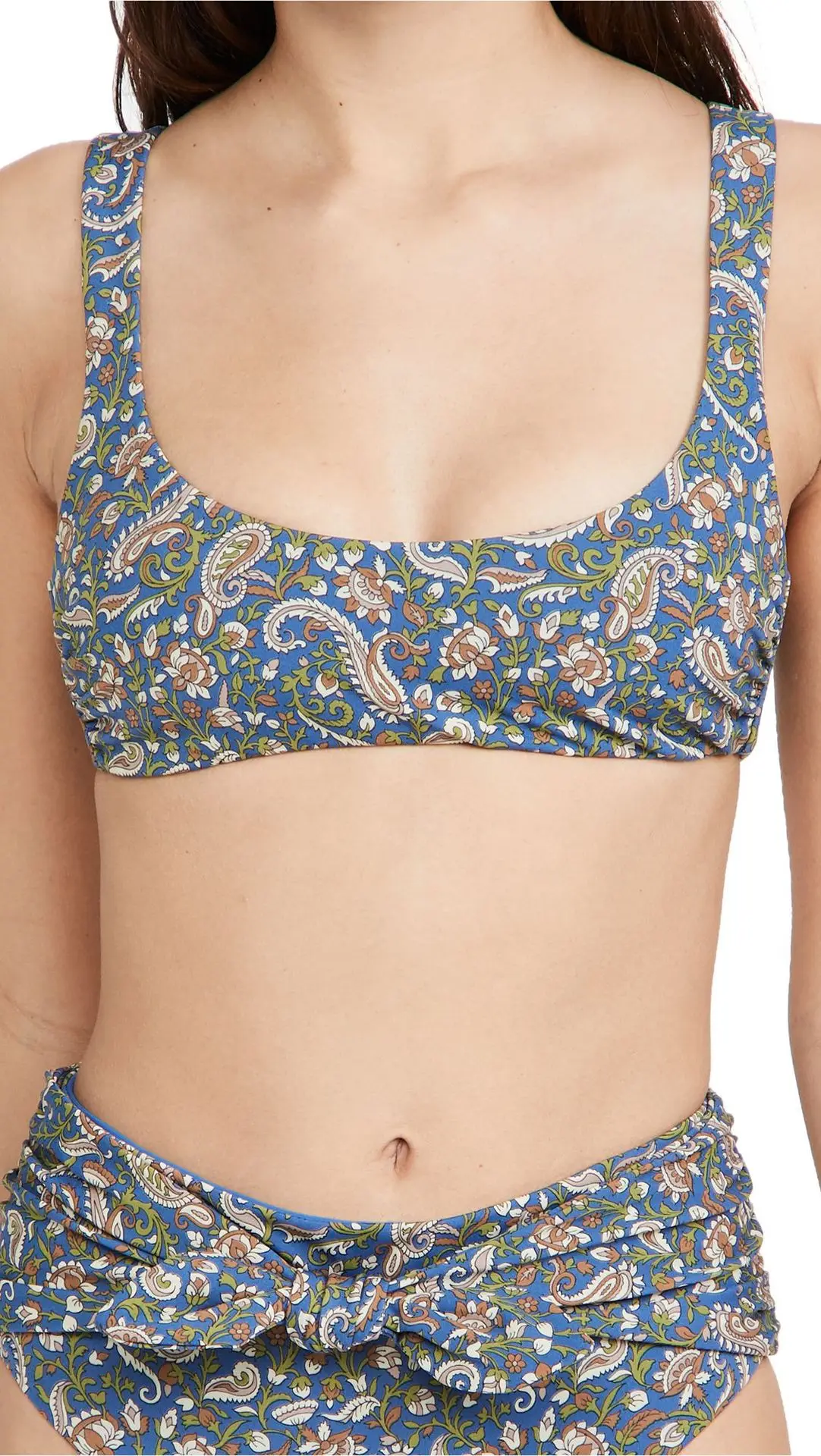 Flower Bikini New Arrival Retro Printed Swimwear Two-piece Bowknot High Waist Backless Swimsuit Women