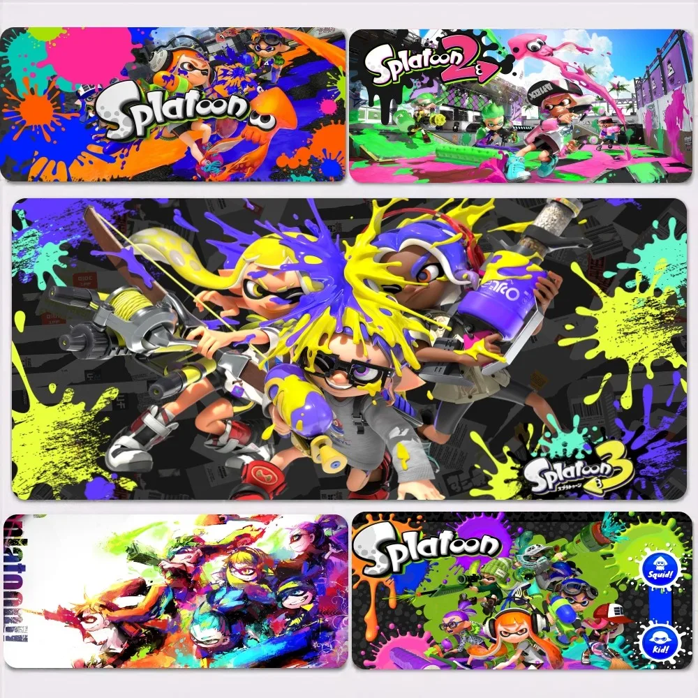 Splatoon 3 Game Mousepad Large Gaming Compute Gamer Pc Keyboard Mouse Mat