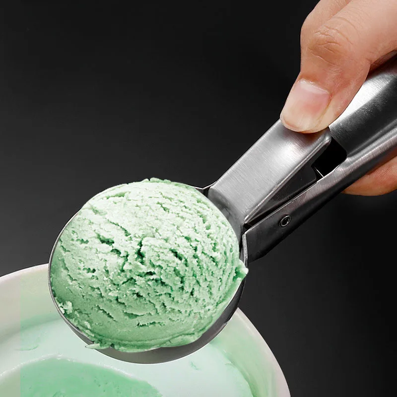 Stainless Steel Dual-Purpose Ice Cream Scooper Multifunctional Fruit Scoop