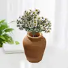 L9NB Rattan Woven Flower Vase Home Desktop Decor Rattan Material Home Garden Supplies 3