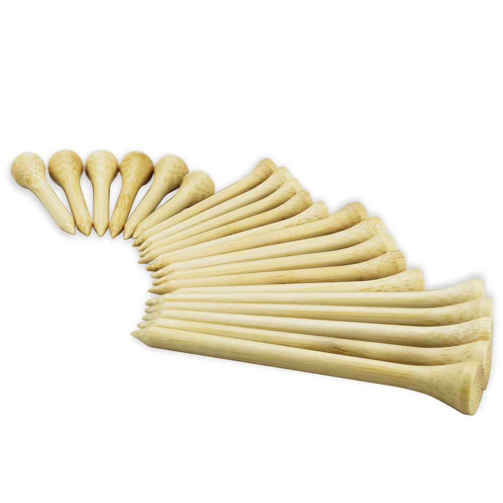 Premium Bamboo Golf Tees - Durable & Eco-Friendly, 100 Pack with Multiple Size Options