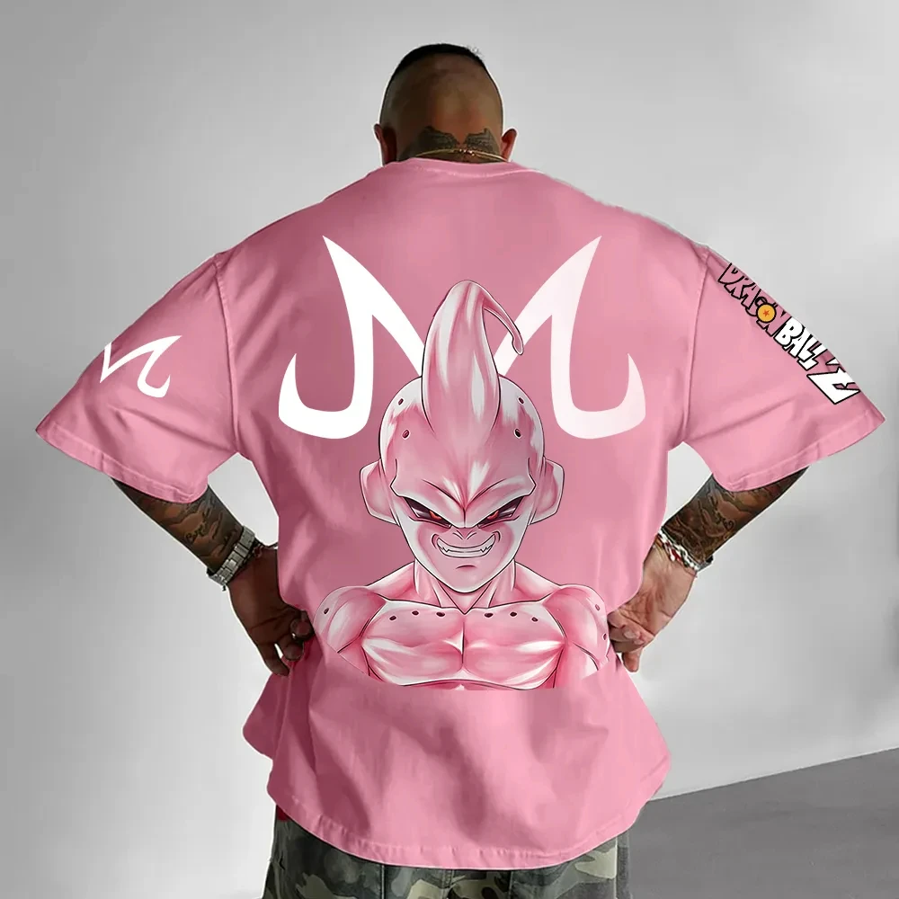 Anime Camiseta Vegeta Rosa Dragon Ball Anime Japonés GOKU Majin