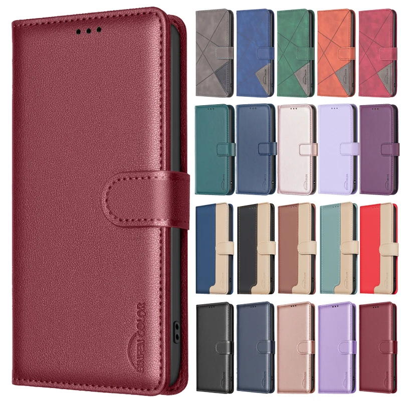 Luxury Leather Wallet Flip Case - Premium Protective Phone Cover