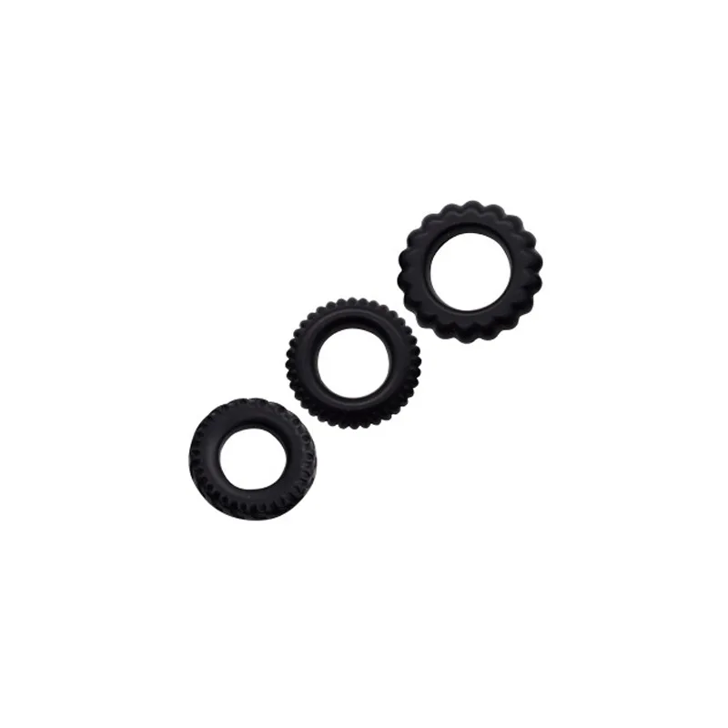 3 pièces/ensemble mâle serrure anneau fin pénis plus dur plus fort accessoires d'entraînement homme anneaux péniens jeu adulte jouet sexuel_voghion.com