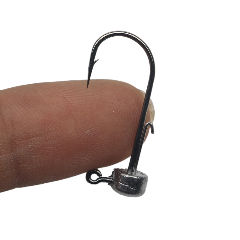 Rompin10pcsbagNedRigMushroomHeadJigWormsHooksFinesseJig