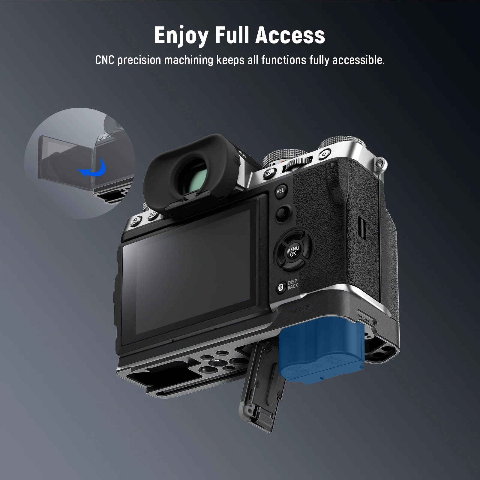 Neewer X-T5 l form griff für fujifilm X-T5 kamera arca platte mit seiten griff video stativ platte kamera montage – Detail 8