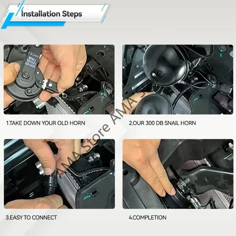 X7JF 1 쌍 도요타 자동차 경적 12v 경적 수정 된 하이베이스 달팽이 경적 와이어 방수 86520-01050