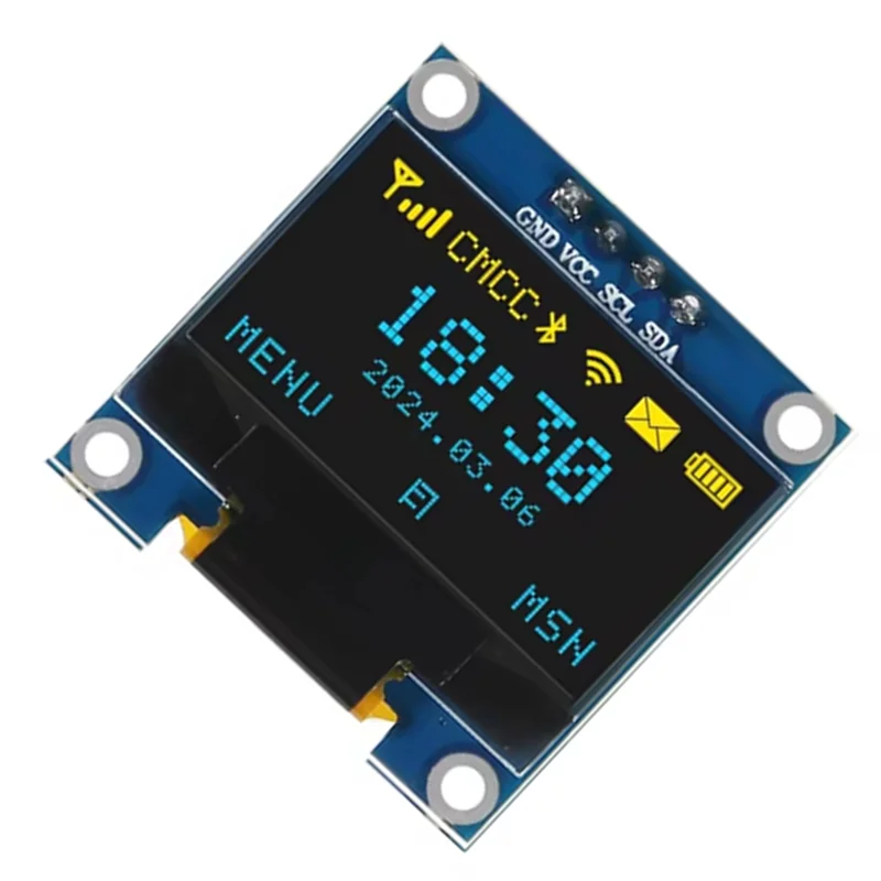 รูปสินค้า หน้าจอ OLED 0.96 นิ้ว 128x64 SSD1306 สำหรับ ESP32 ESP8266