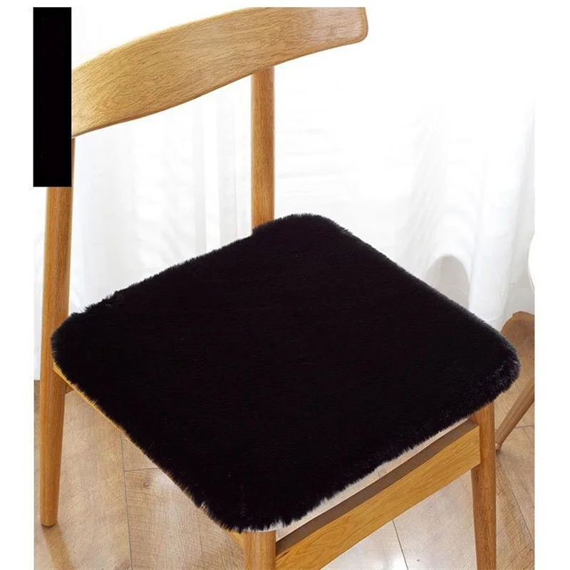 Four Season Universal Breathable Plush Cushion Chair Mats Office Home Cushion Modern Simple Style Comfortable Breathable Pads 3