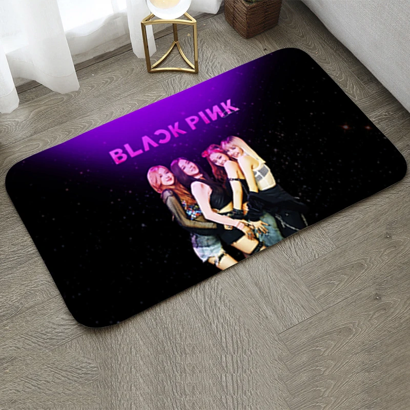 Room Mats KpopBlackpink Bathroom Rug Balcony Mat for Hallway Kitchen