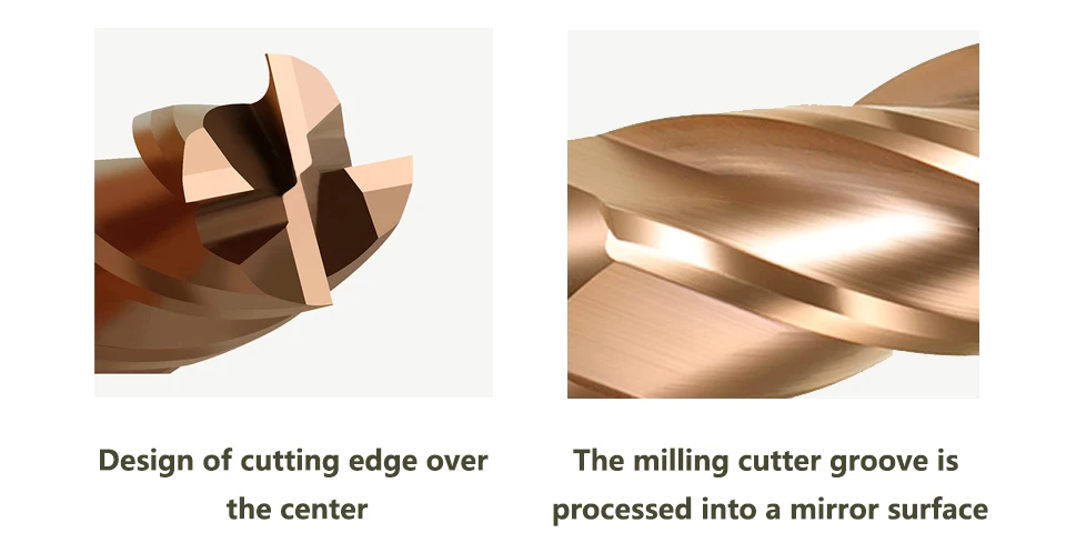 HRC55 Hartmetall-Schaftfräser, Wolfram-Maschinenschneidwerkzeug, 4 Flöten, Metallgesicht, quadratischer Bit, 3 mm, 4 mm, 6 mm, 8 mm, 10 mm, 12 mm, 14 mm, 16 – Detail 8