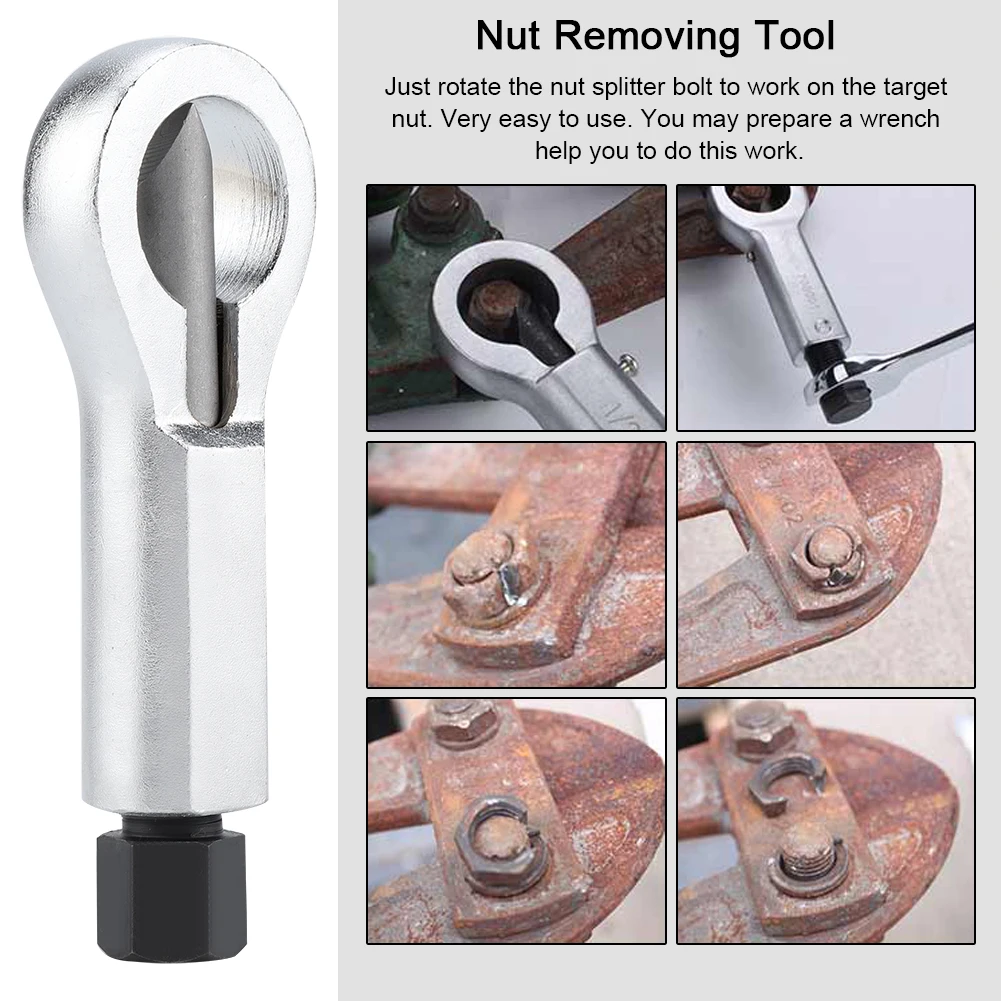Nut Removal Rusted Broken Damaged Corroded Stuck Nut Removing Splitting Tool 4Sizes Remover Splitter Nut Remover Nut Splitter