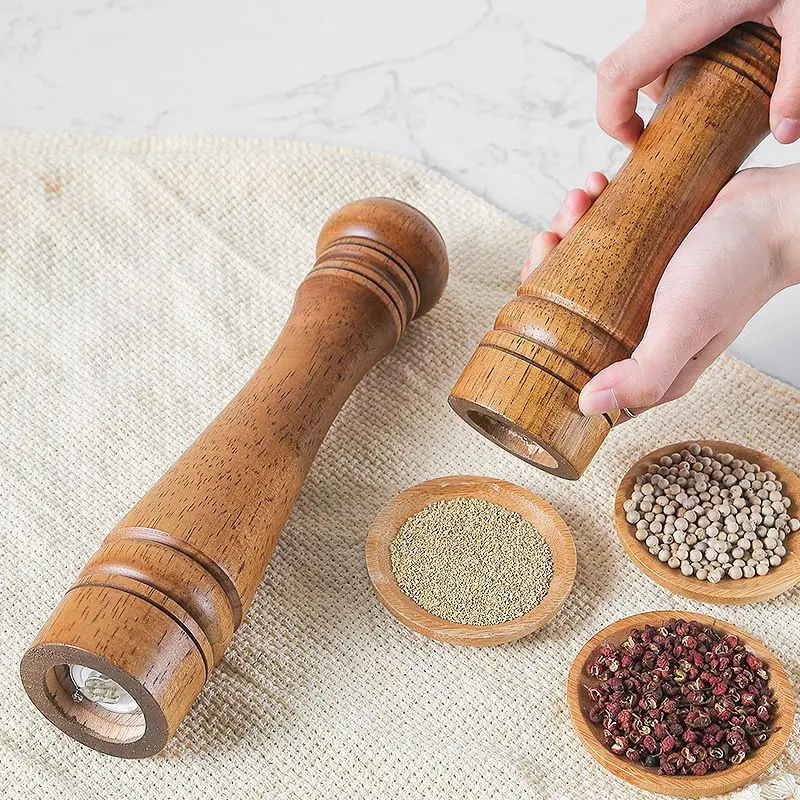 SaltandPepperGrinderManualWoodGrinderMachineHerbSpiceGrinder