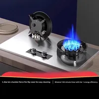 Cuisinière à gaz, double brûleur, cuisinière domestique à gaz GPL/gaz naturel, cuisinière à gaz encastrable haute puissance 5