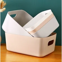 

Sundry storage basket student desktop snack storage box plastic cosmetic storage box household kitchen sorting box makeup box