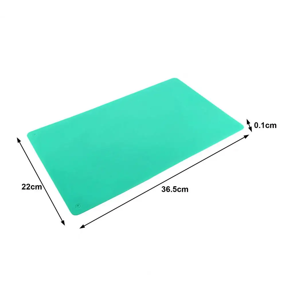 36*22cm Silicone Placemat Heat Resistant Meal Mat With Raised Edges Stain-Proof Baking Mat For Kids Crafts Countertop Protector