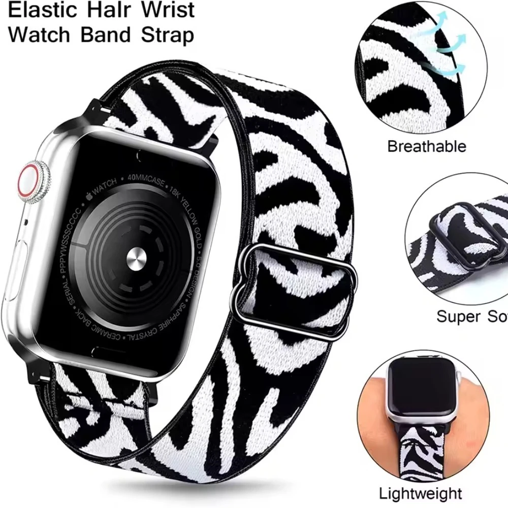 Comfortable Adjustable Nylon Braided Strap for Smartwatches
