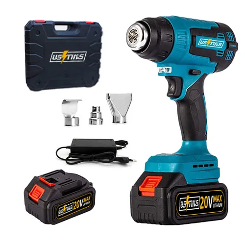 

Беспроводная воздуходувка USTINS с зарядкой, полный набор точных инструментов, воздуходувка с горячим воздухом