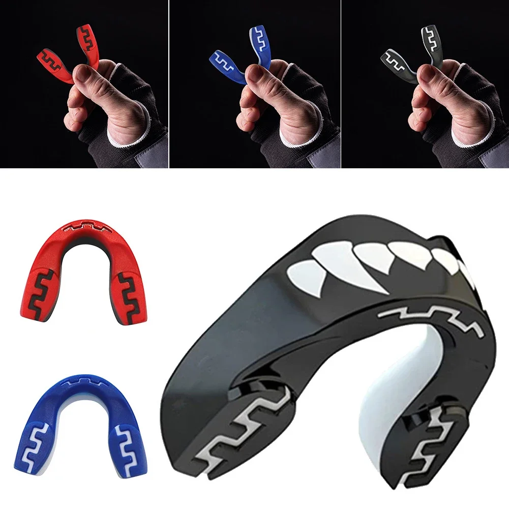 Mouth Guard Sports- Teeth 3D Technology Double Layer Boxing Mouth Guard Perfect Fit Adults with Case - Boil & Bite Mouth