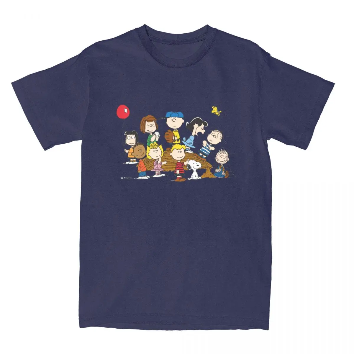 thumbnail image 1 of Camisetas con personajes de cómics de Peanuts para hombres y mujeres, divertidas camisetas con estampado de Snoopy, Charlie Brown y dibujos animados, 100 % algodón, 1 of 5