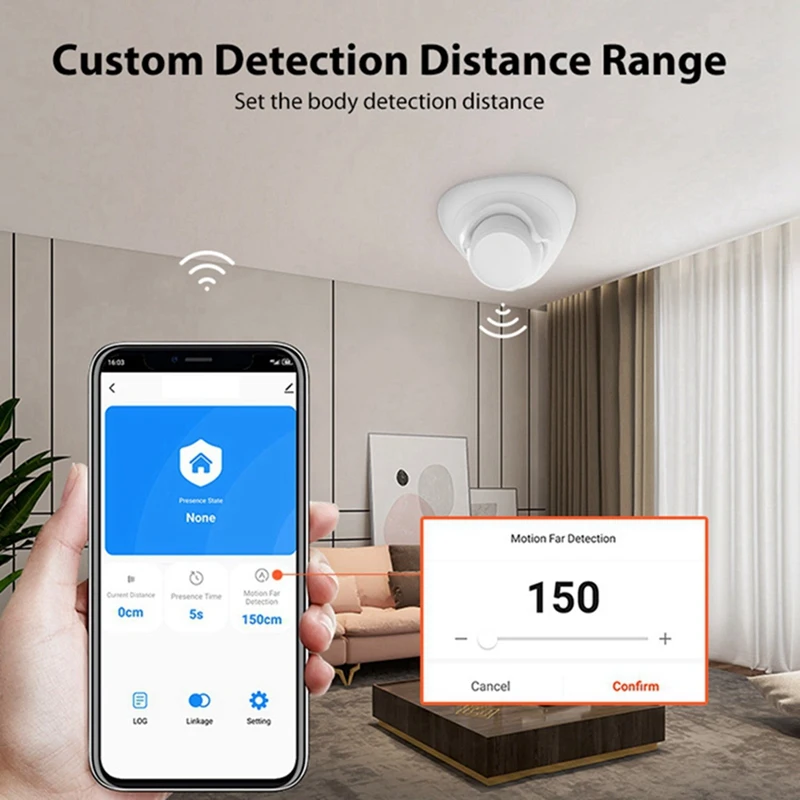 Tuya Zigbee Wifi Human Presence Detector 24Ghz Radar Detector Microwave Wireless Easy Install