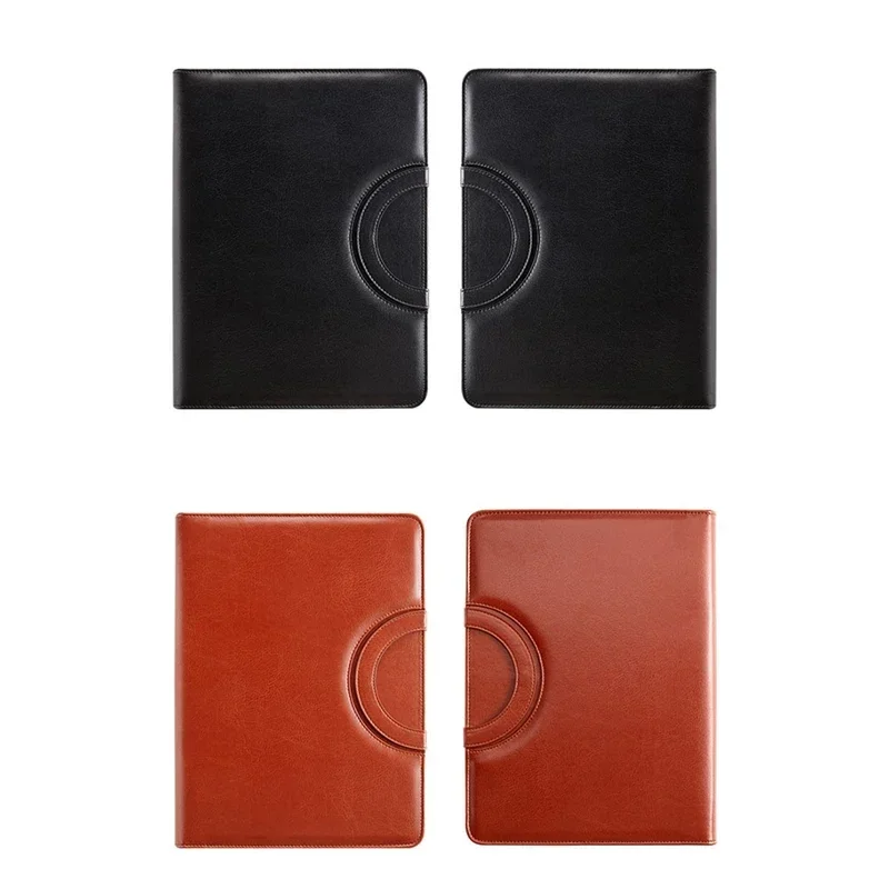 메모장 Padfolio 가죽 포트폴리오 지퍼 손잡이, 남녀, 회의 폴더 비즈니스용
