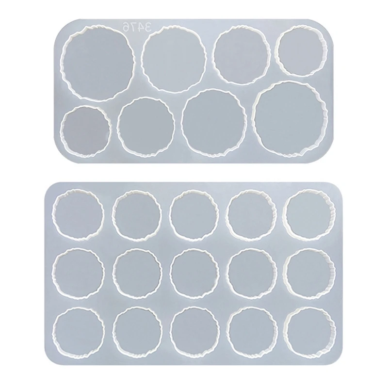 

Resin Molds Irregular Round Silicone Mold Epoxy Resin Molds for DIY Making Cups Pad Home Decorations Dropship