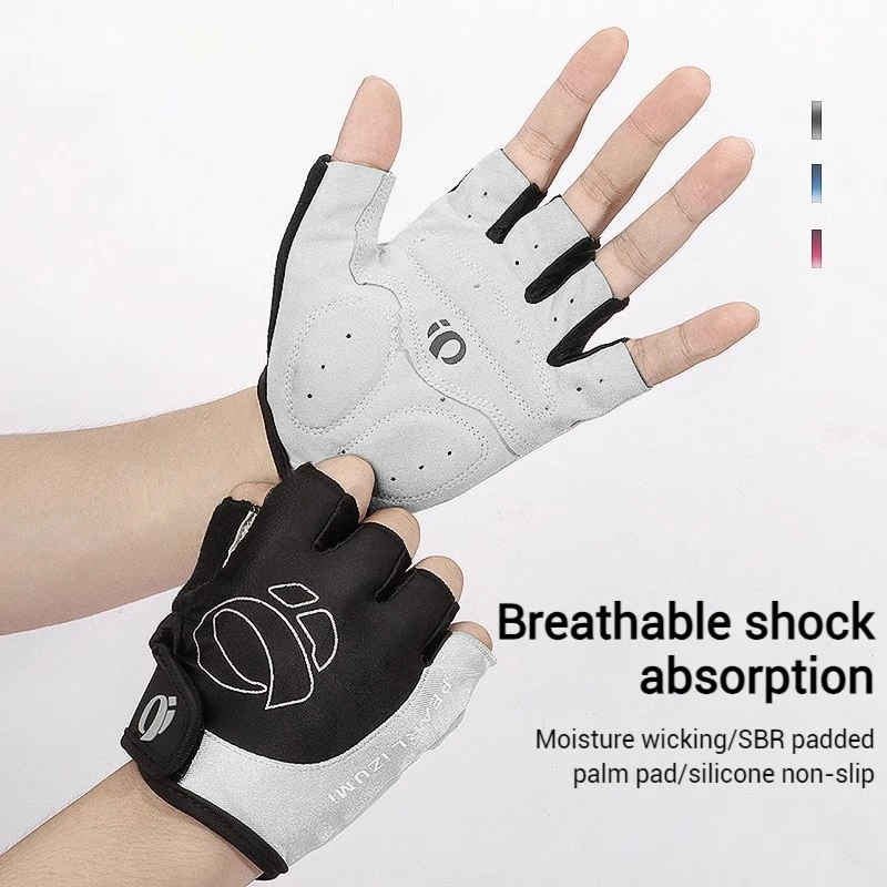 MTB Road Bike Gym Fitness Gloves Half Finger Motorcycle Gloves Anti-Slip Anti Shock Fingerless Gloves Cycling Accessories