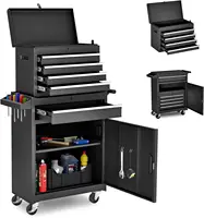 Chest,5-Drawer Rolling Tool Storage Cabinet with Enhanced Packaging, Detachable Top Tool Box, Metal Tool Cart for Garage Wo 1