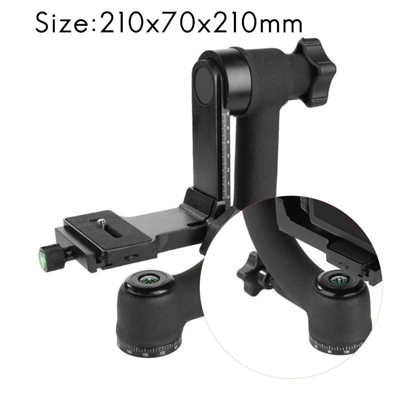 Panorâmica Gimbal Tripé com Bola Cabeça 360 Graus Polegada Parafuso Quick Release Placa Peças Dslr Câmera Lente Telefoto - Image 4