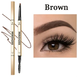 Ultra-Fine Dual-Ended Waterproof Eyebrow Pencil (03Brown)