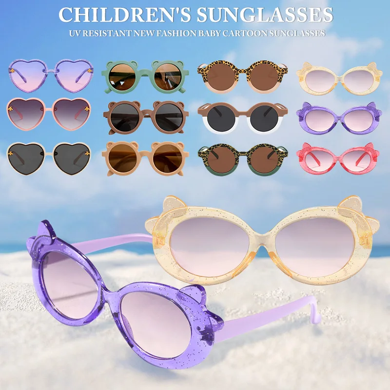 

Girls Boys 30 models Sunglasses Outdoor Sun Protection Children Lovely Vintage Sunglasses Protection Classic Kids Accessories